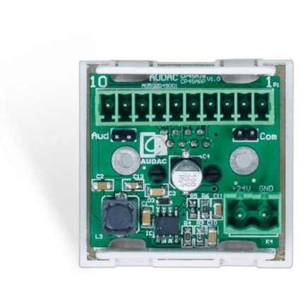 AUDAC CP45ARJ/B Connection plate RJ45 45 x 45 mm Black version